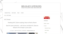 Desktop Screenshot of brushedinteriors.com